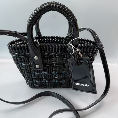 Auth balenciaga black woven - balenciaga,